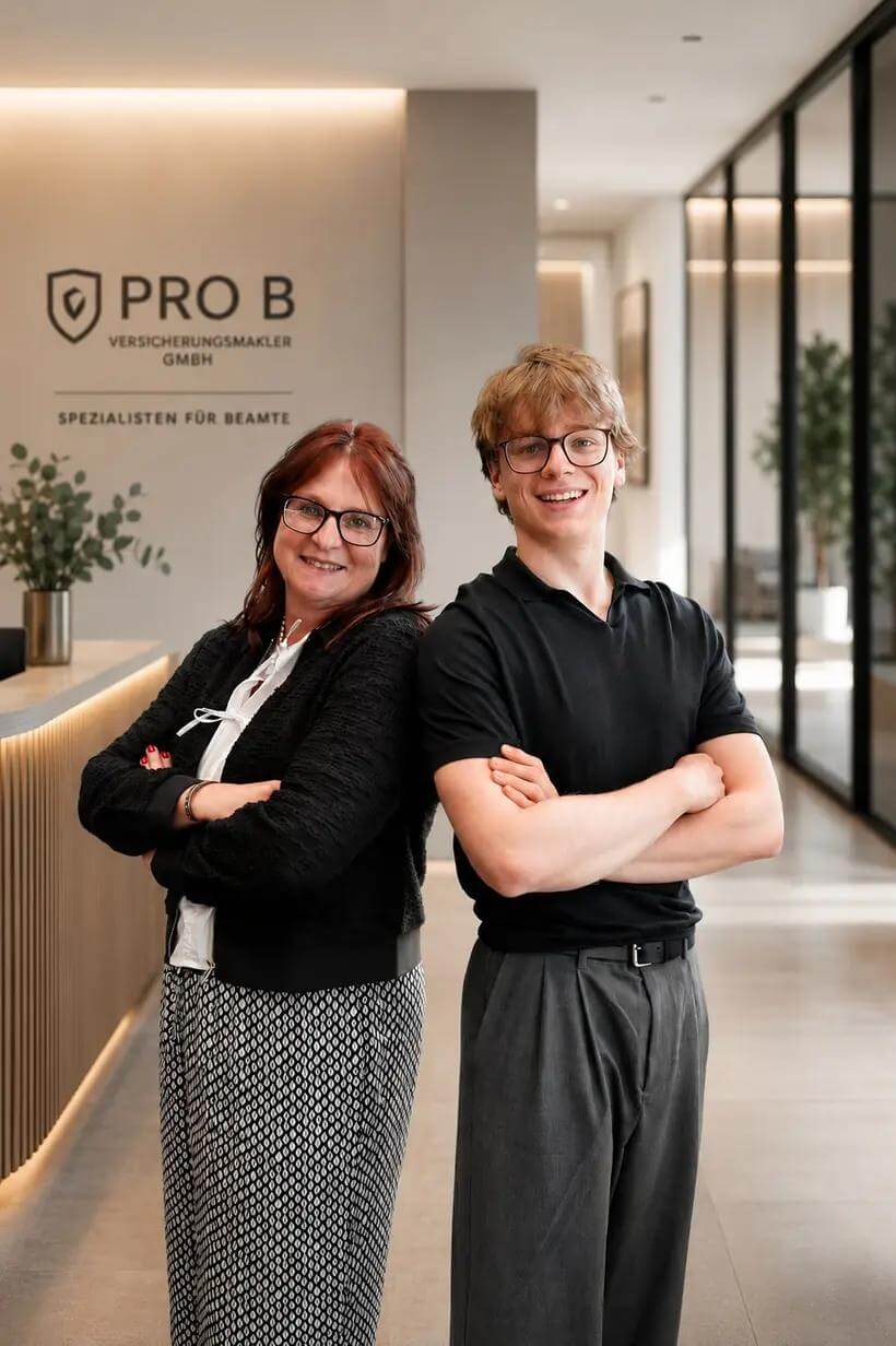 Stefanie Hein und Joris Hein von Pro B in Saarbrücken